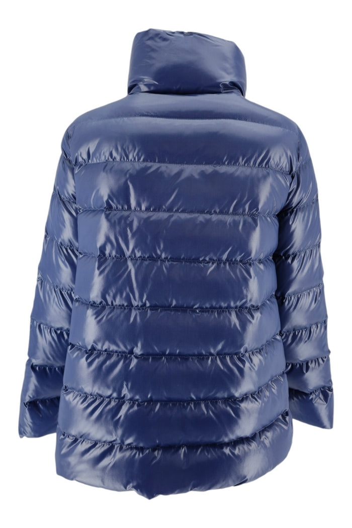 piumino donna bluette con gancio 