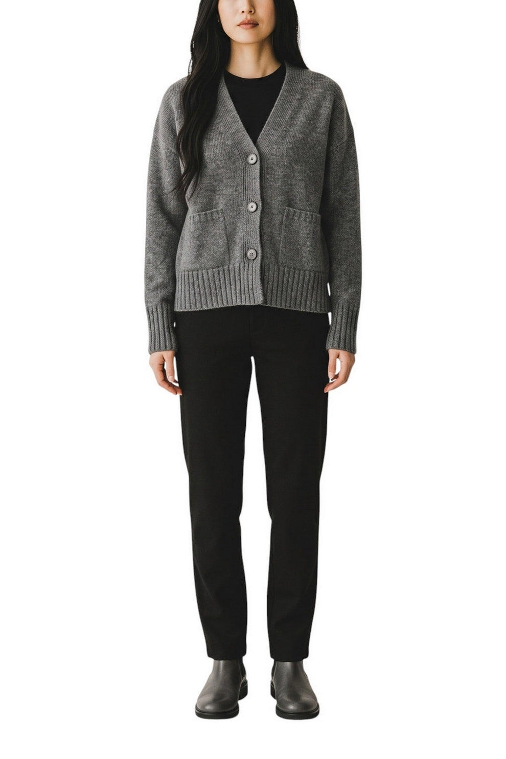 cardigan donna con tasche 