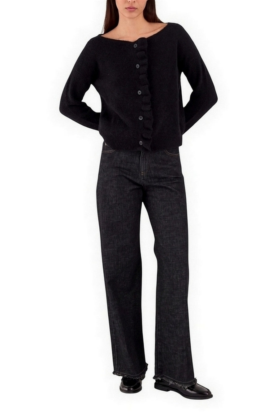 cardigan con ruches 