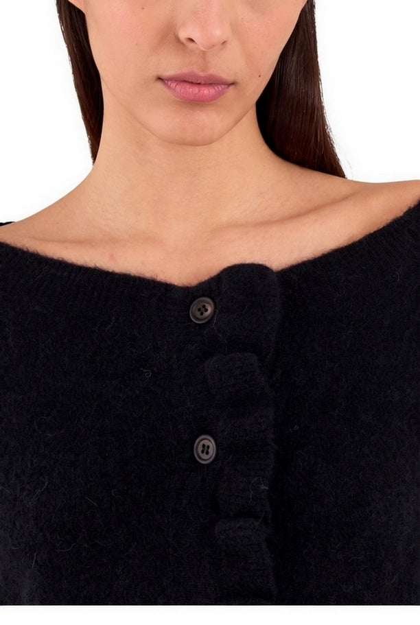 cardigan con ruches 