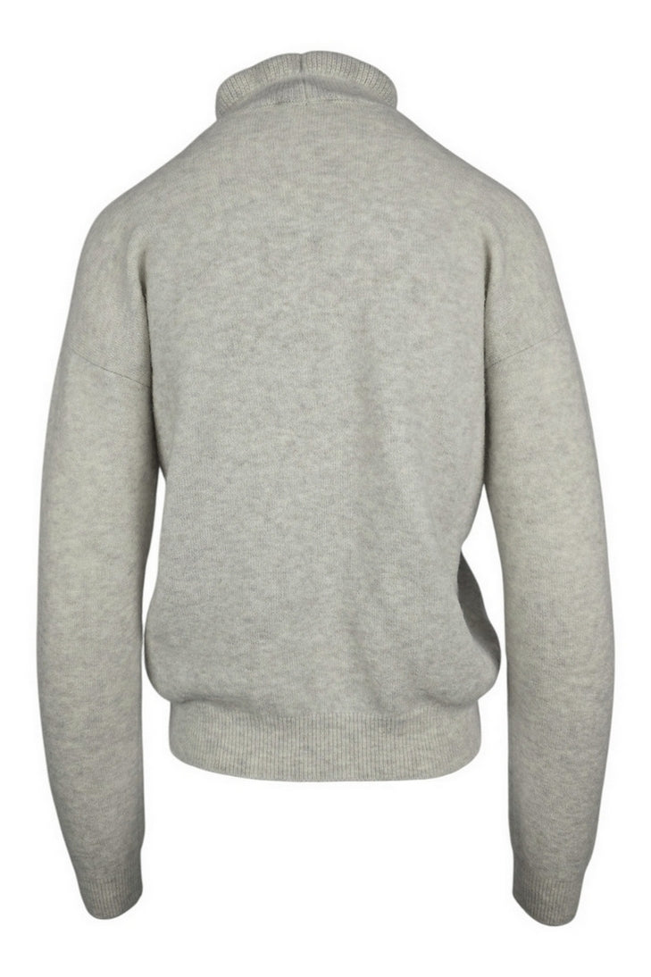 maglia con voulant sul collo 