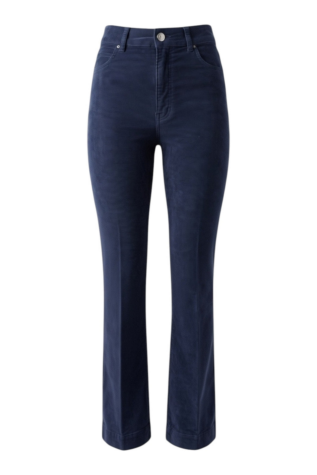 pantalone a zampa in velluto liscio 