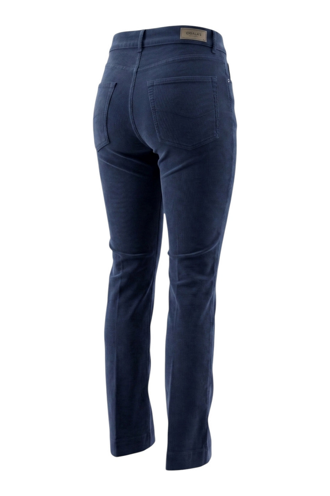 pantalone a zampa in velluto liscio 