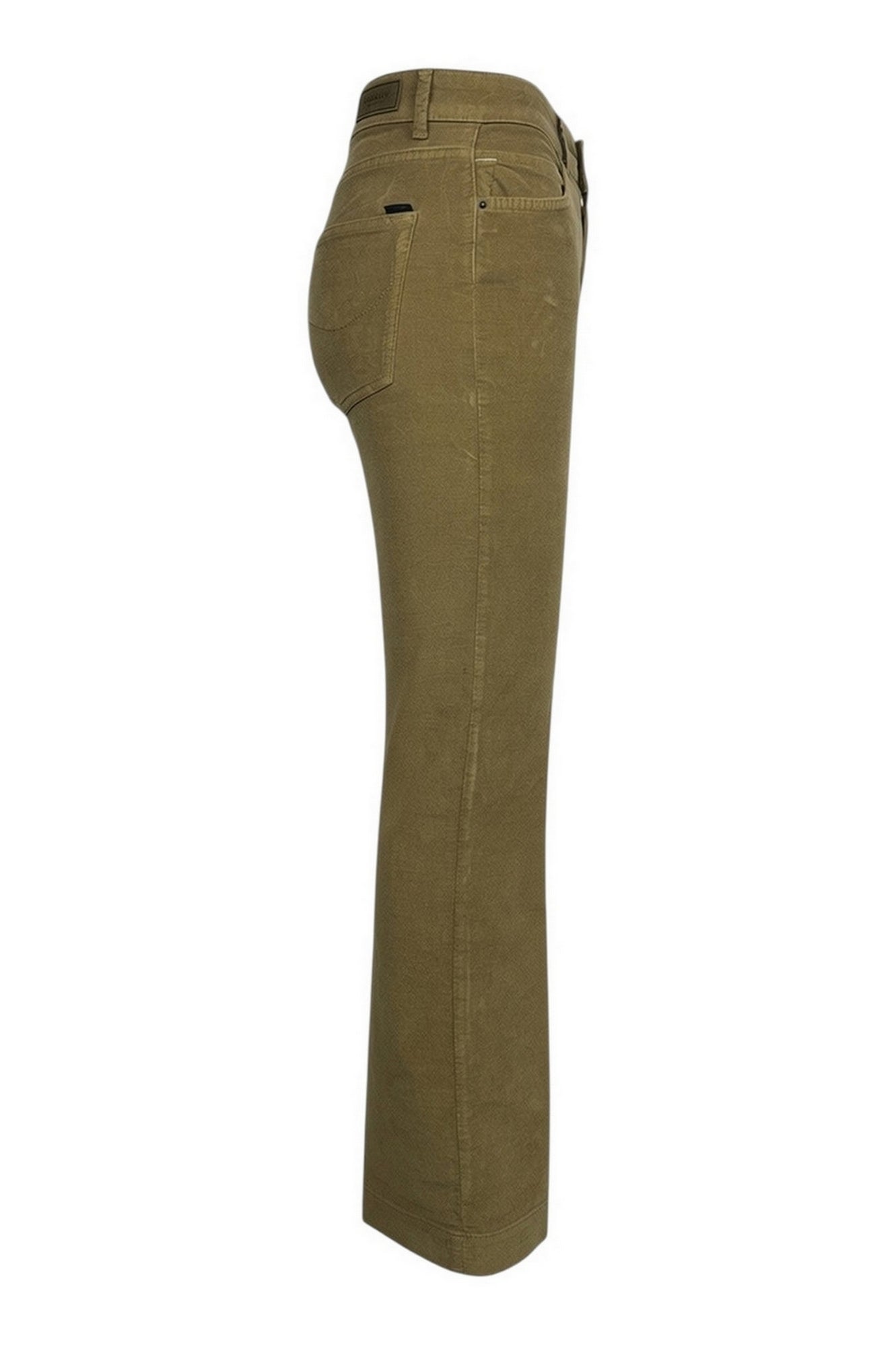 pantalone a zampa in velluto liscio 