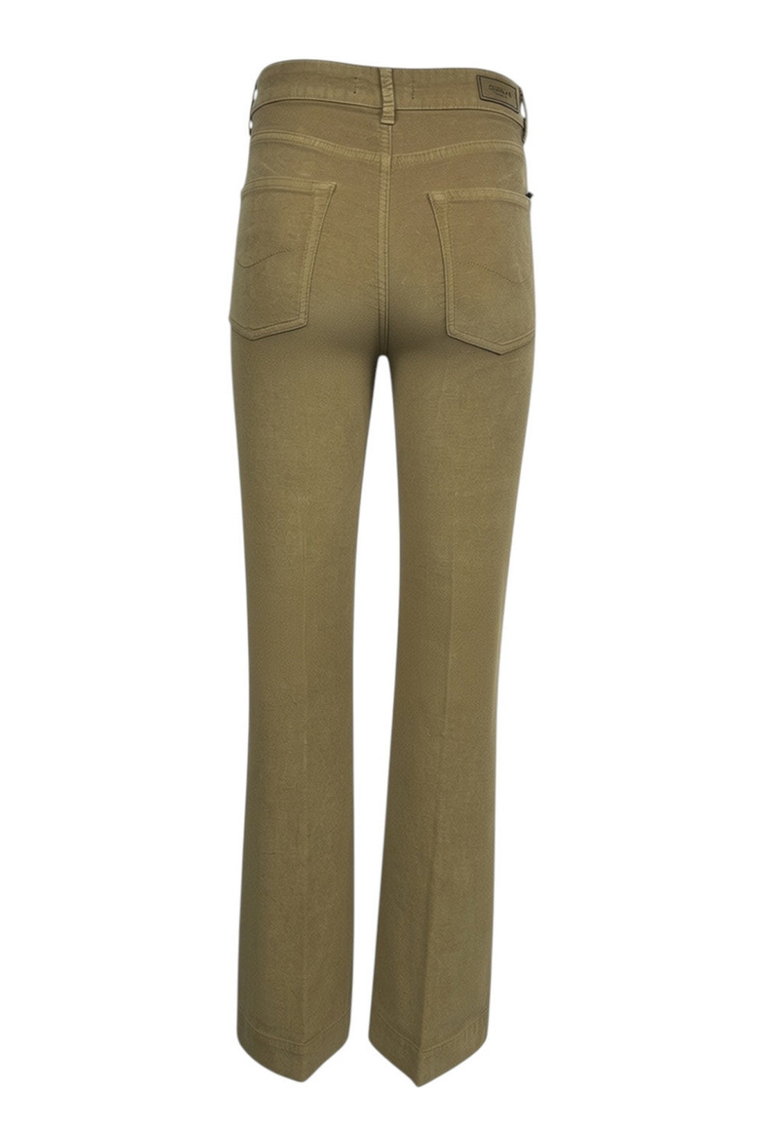 pantalone a zampa in velluto liscio 