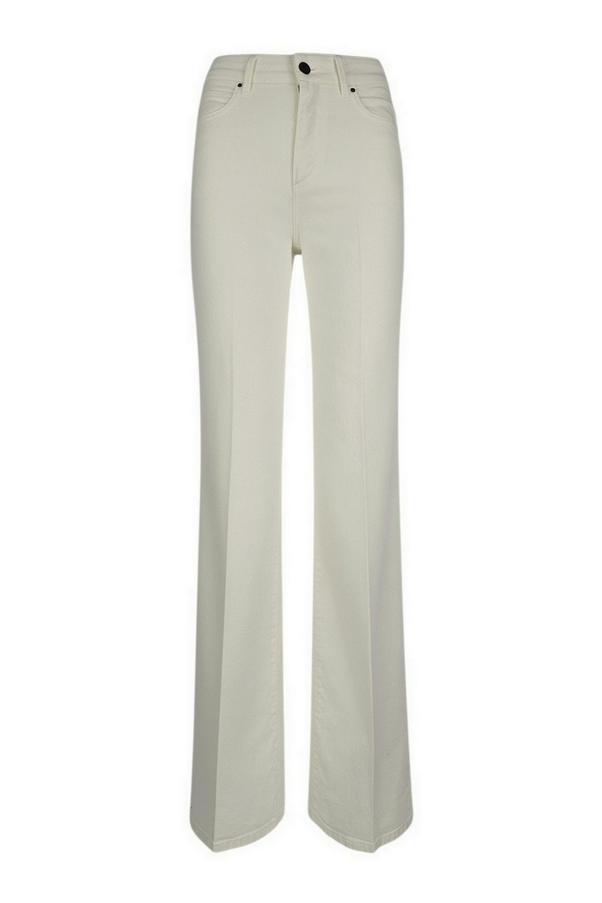 pantalone flair in gabardina 
