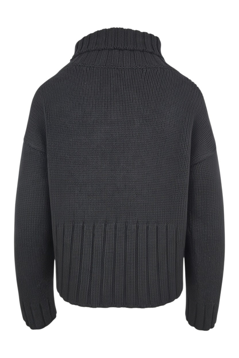 maglia dolcevita con bordo alto 