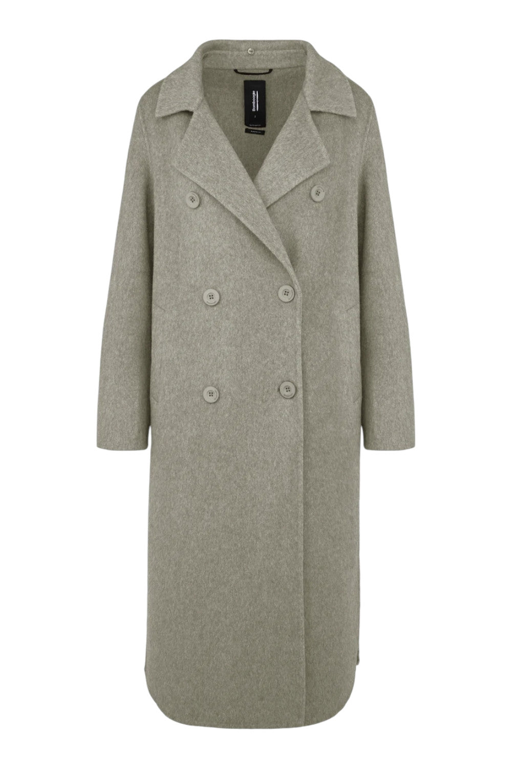 cappotto lungo con interno in nylon 