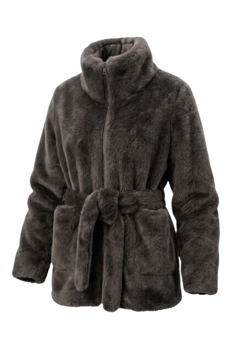 field jacket in ecopelliccia 