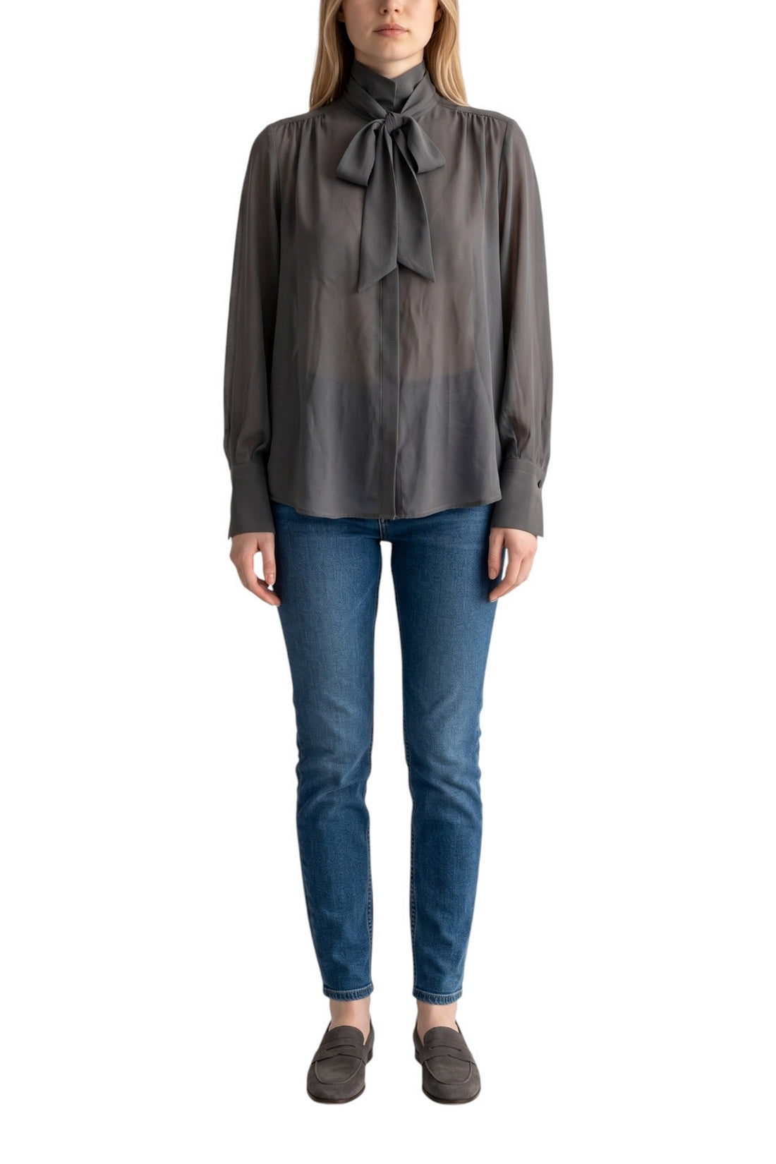 camicia  con fiocco 