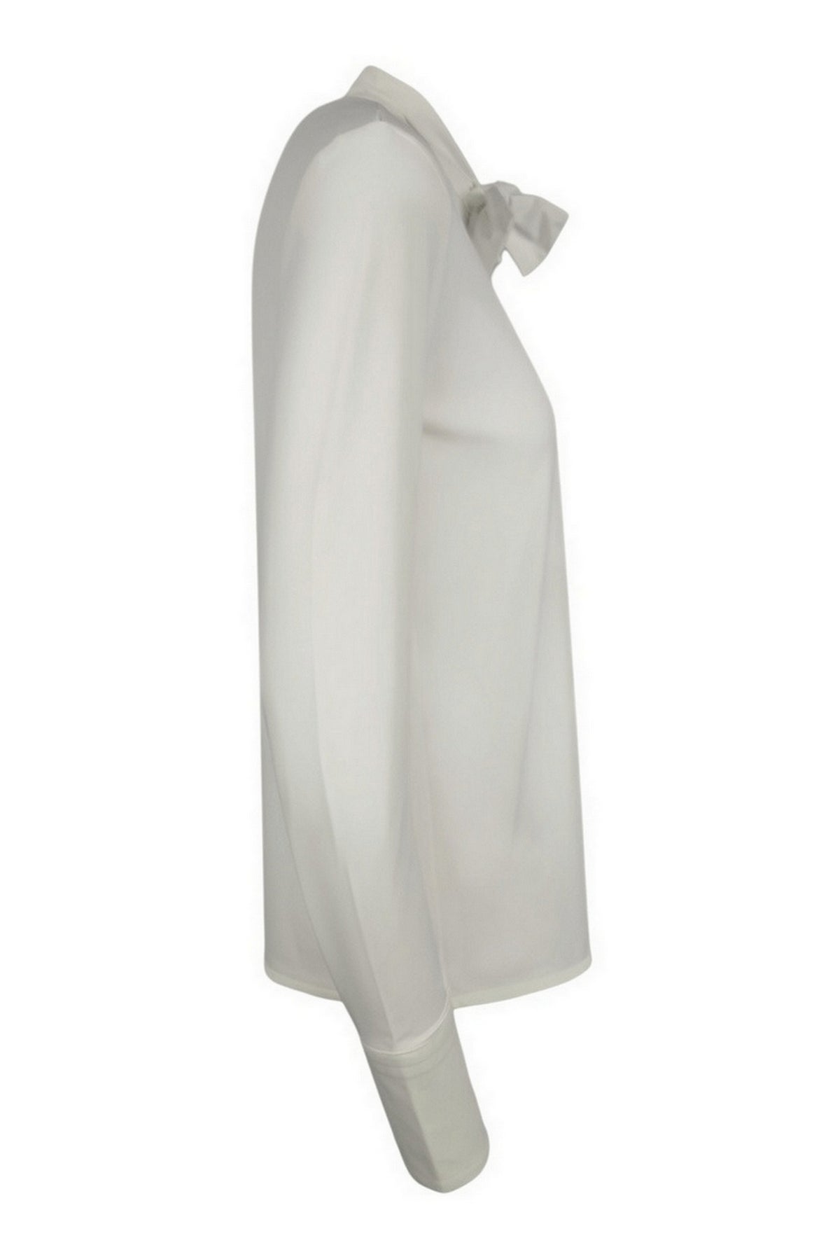 camicia con fiocco in skinlike 