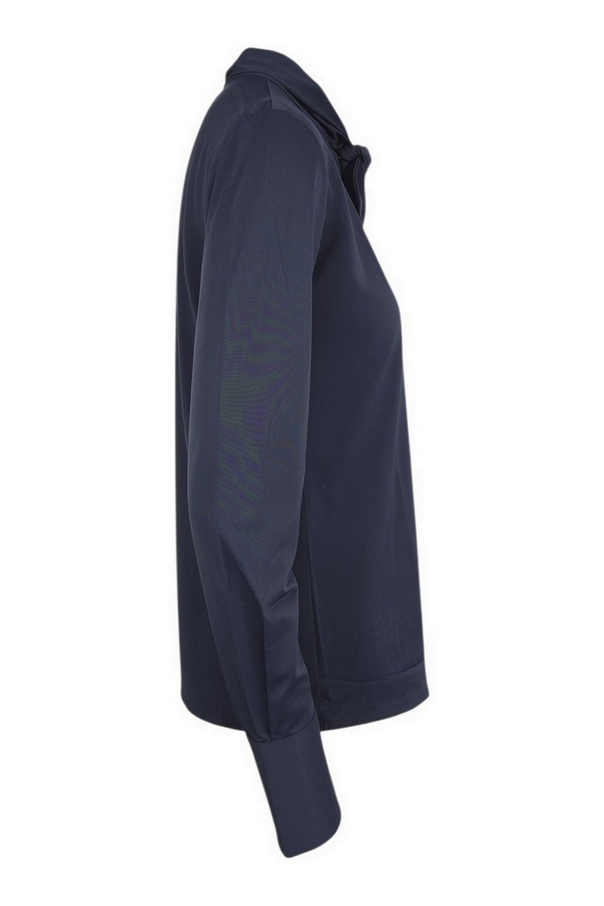camicia con fiocco in skinlike 