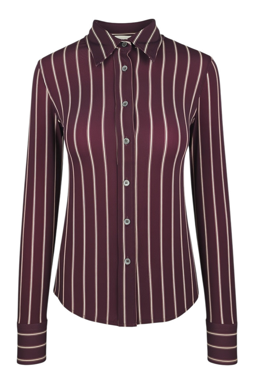 camicia modello polo in skinlike fantasia bacchettata 