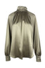 camicia in raso con collo alto Camicetta Snob
