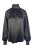 camicia in raso con collo alto Camicetta Snob