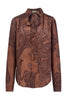 camicia fantasia cachemire con fiocco Camicetta Snob