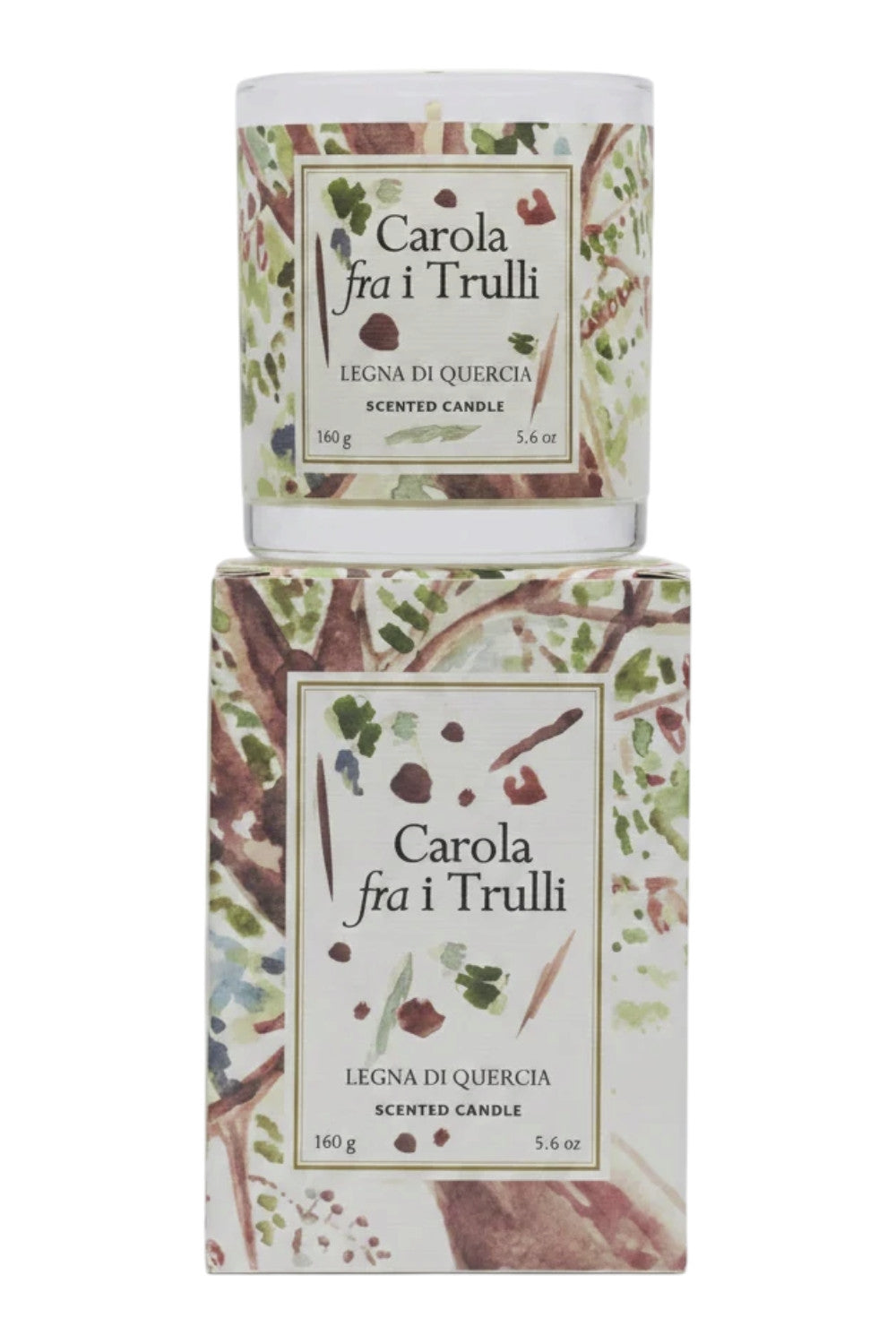 Candela al profumo di legna di quercia 