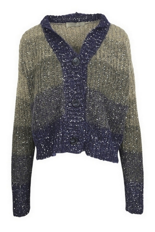 golfino donna degradè paillettes 