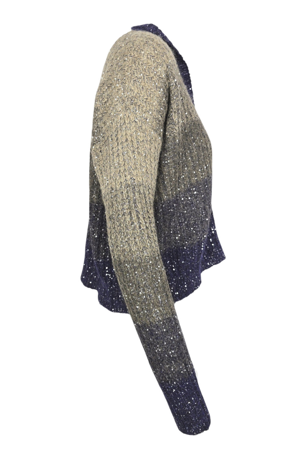 golfino donna degradè paillettes 