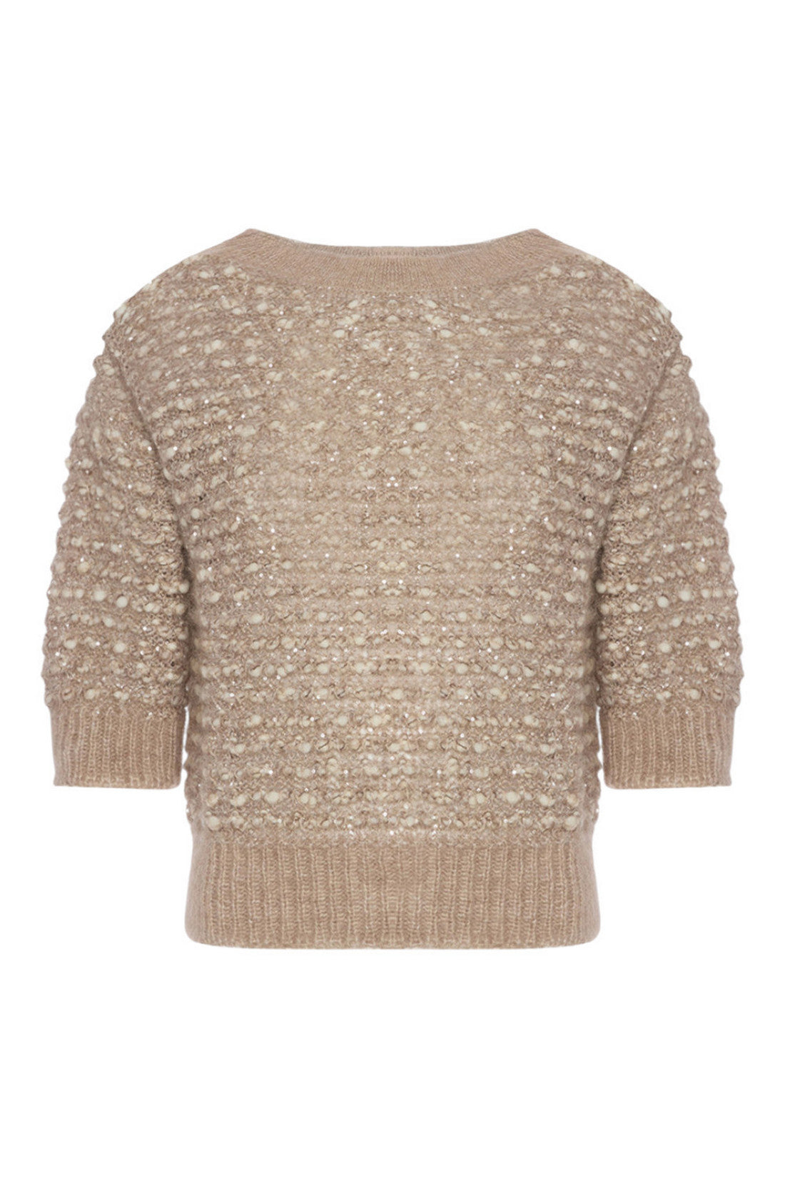 maglia manica 3/4 con cristalli 