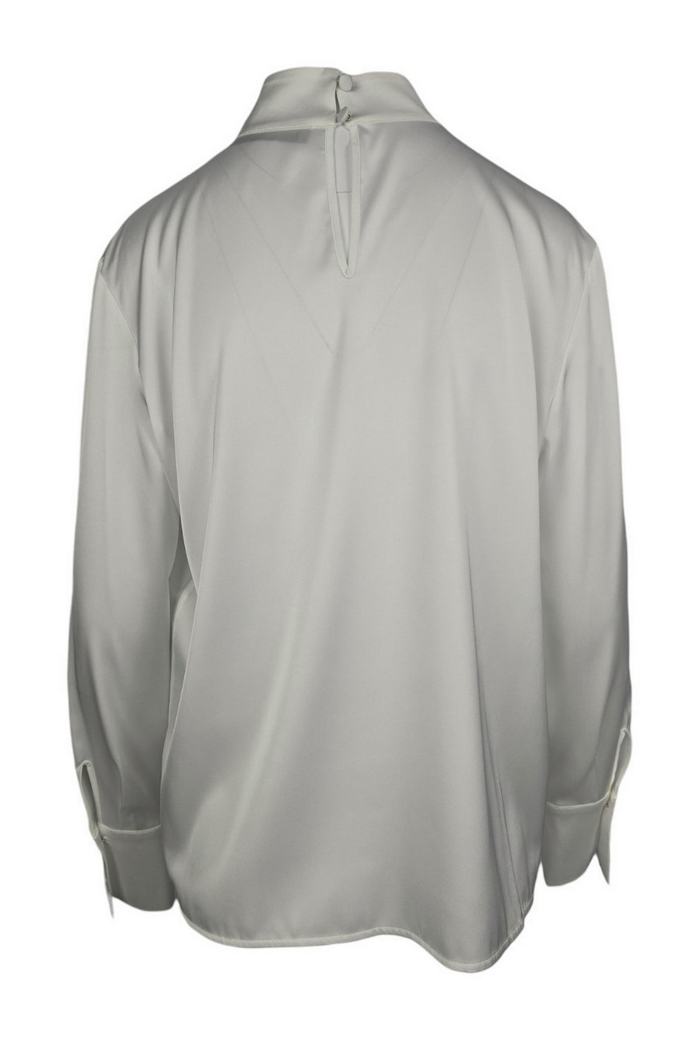 camicia donna in raso collo alto 