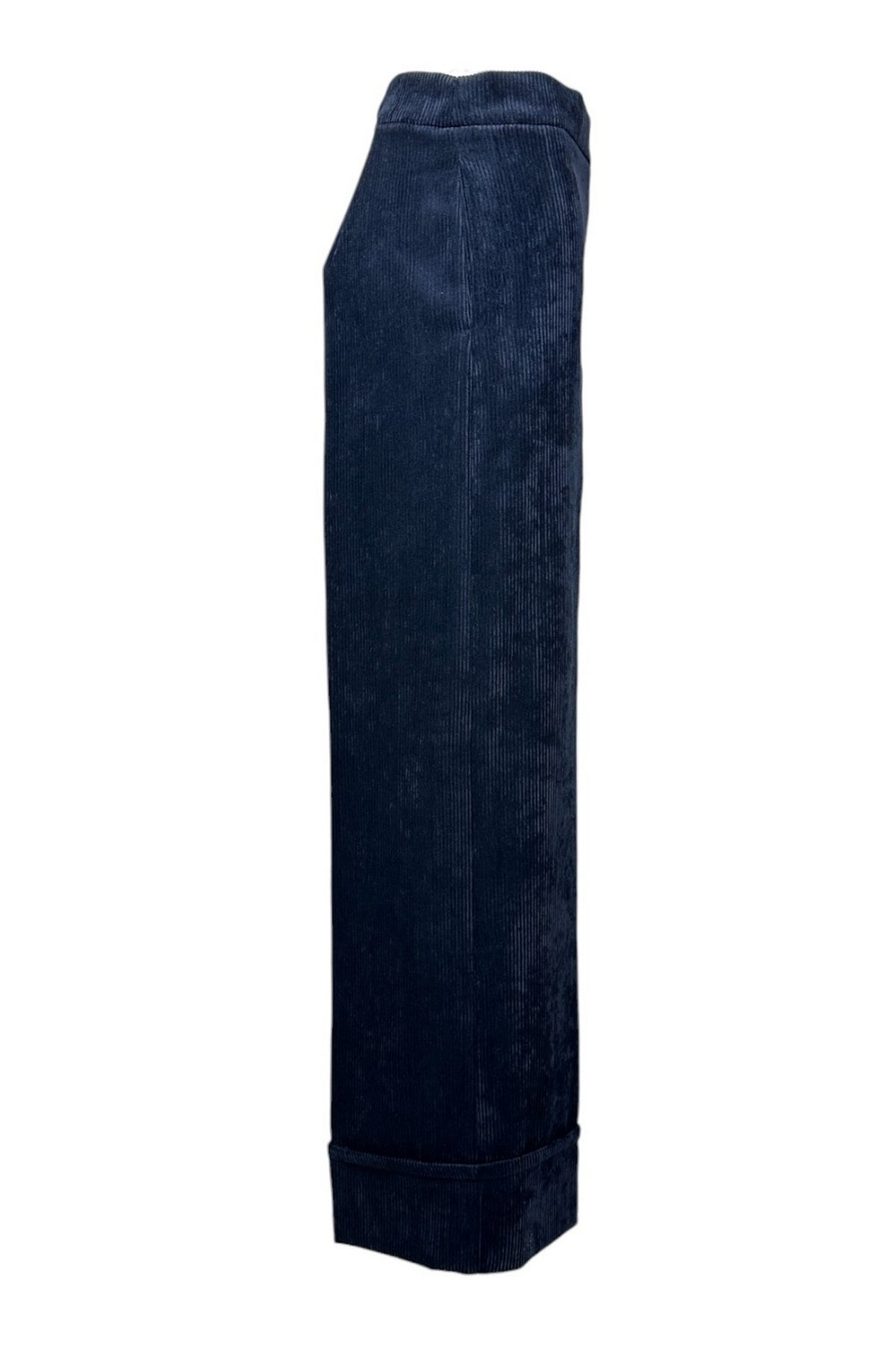 pantalone largo in velluto 