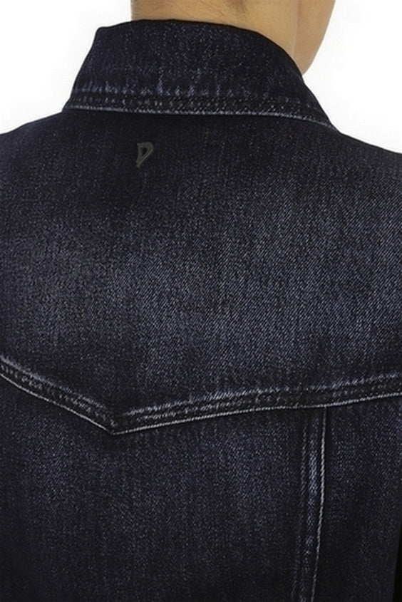 giubbotto in denim con strass 