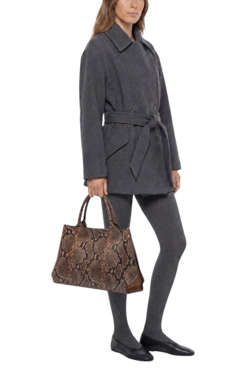 borsa amal stampa pitone 