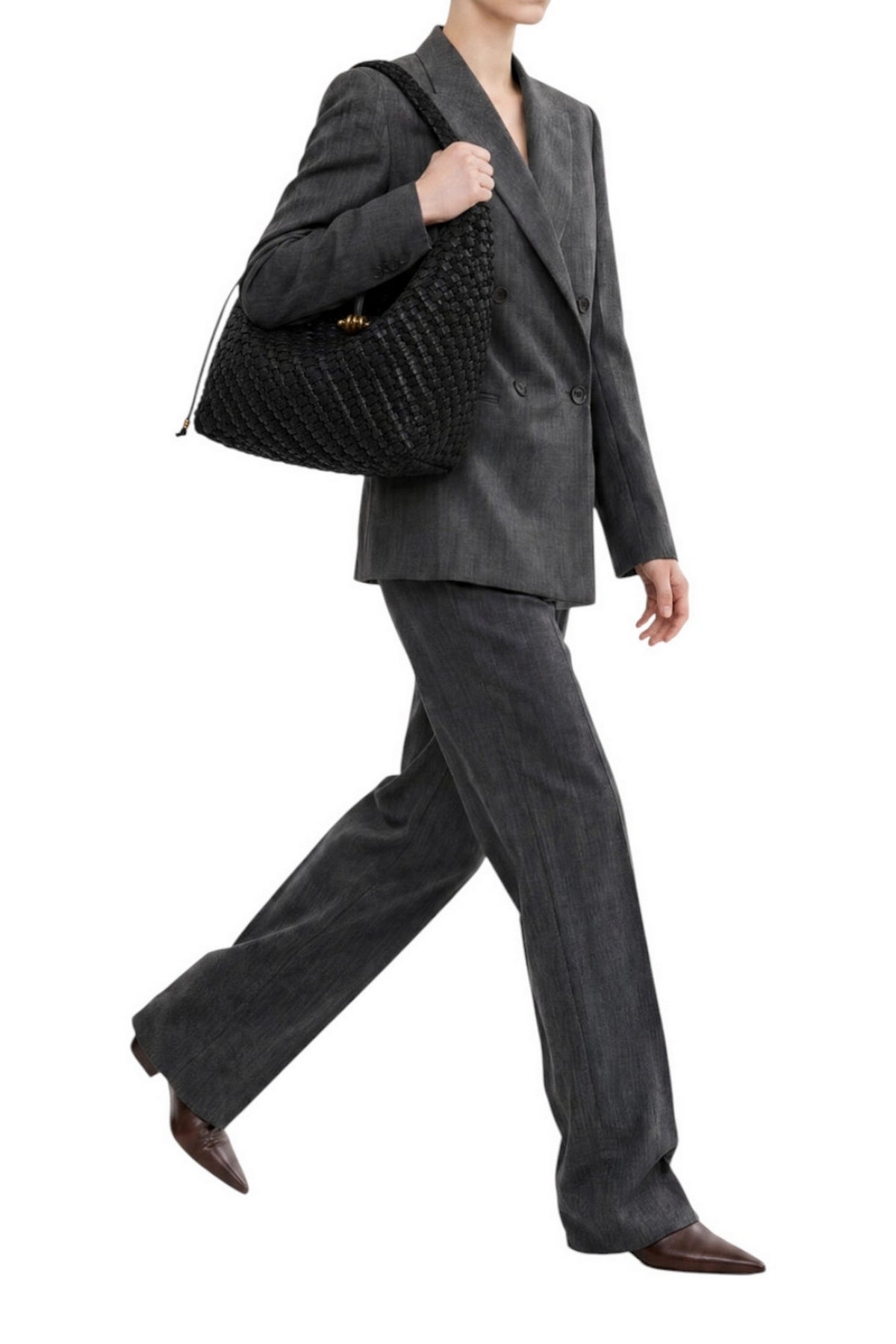 borsa aurelie media intrecciata 