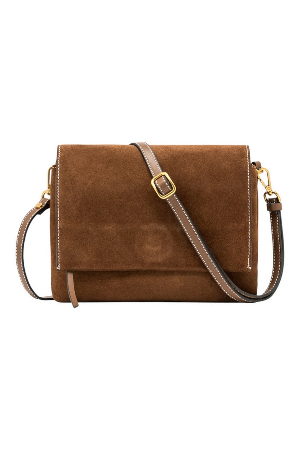 borsa  tri in camoscio 