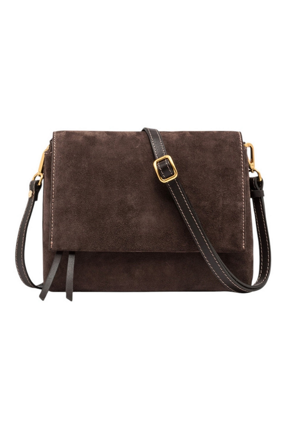 borsa tri in camoscio 