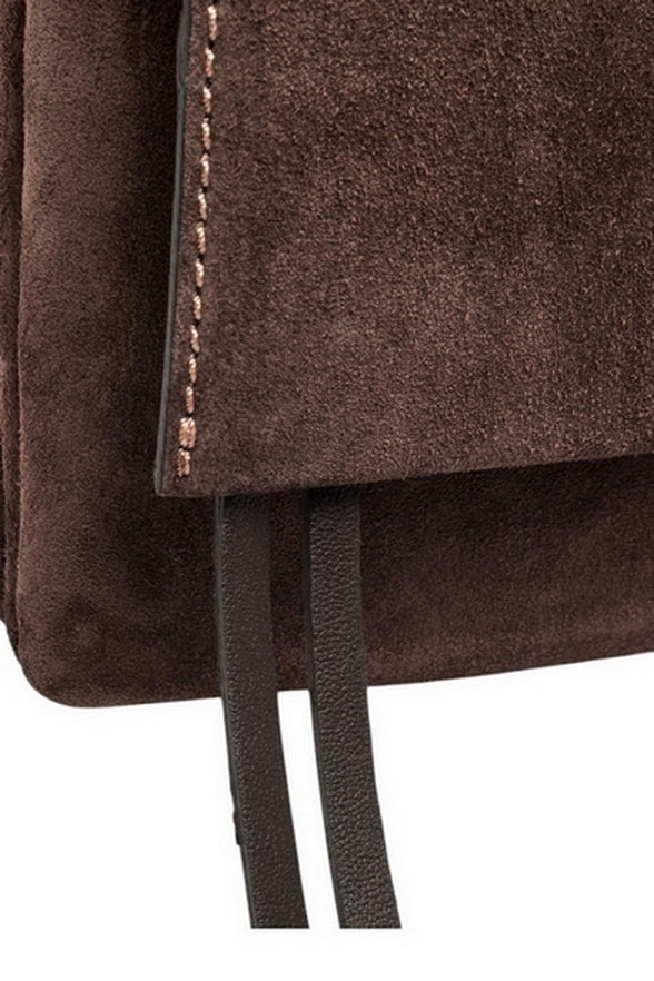 borsa tri in camoscio 