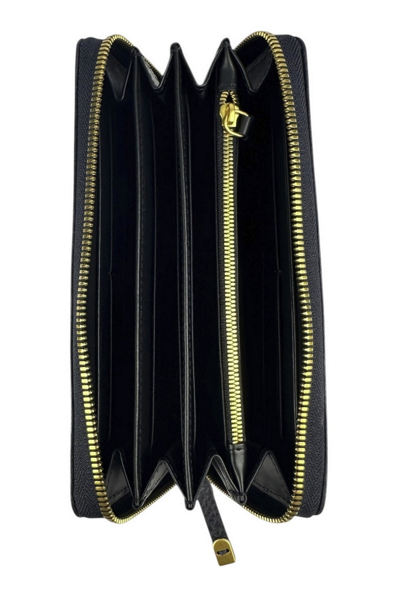 portafoglio zip around in pelle 