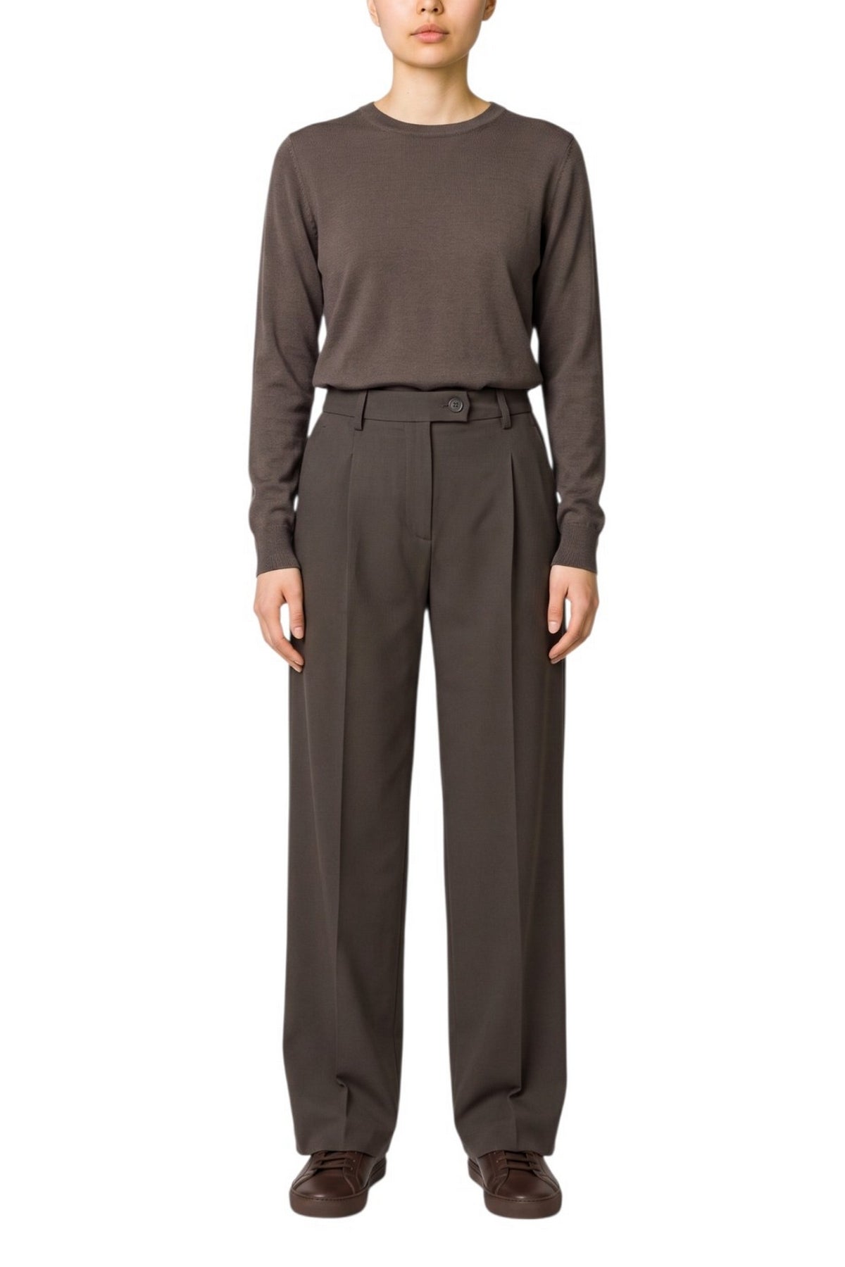 pantalone con pinces largo 
