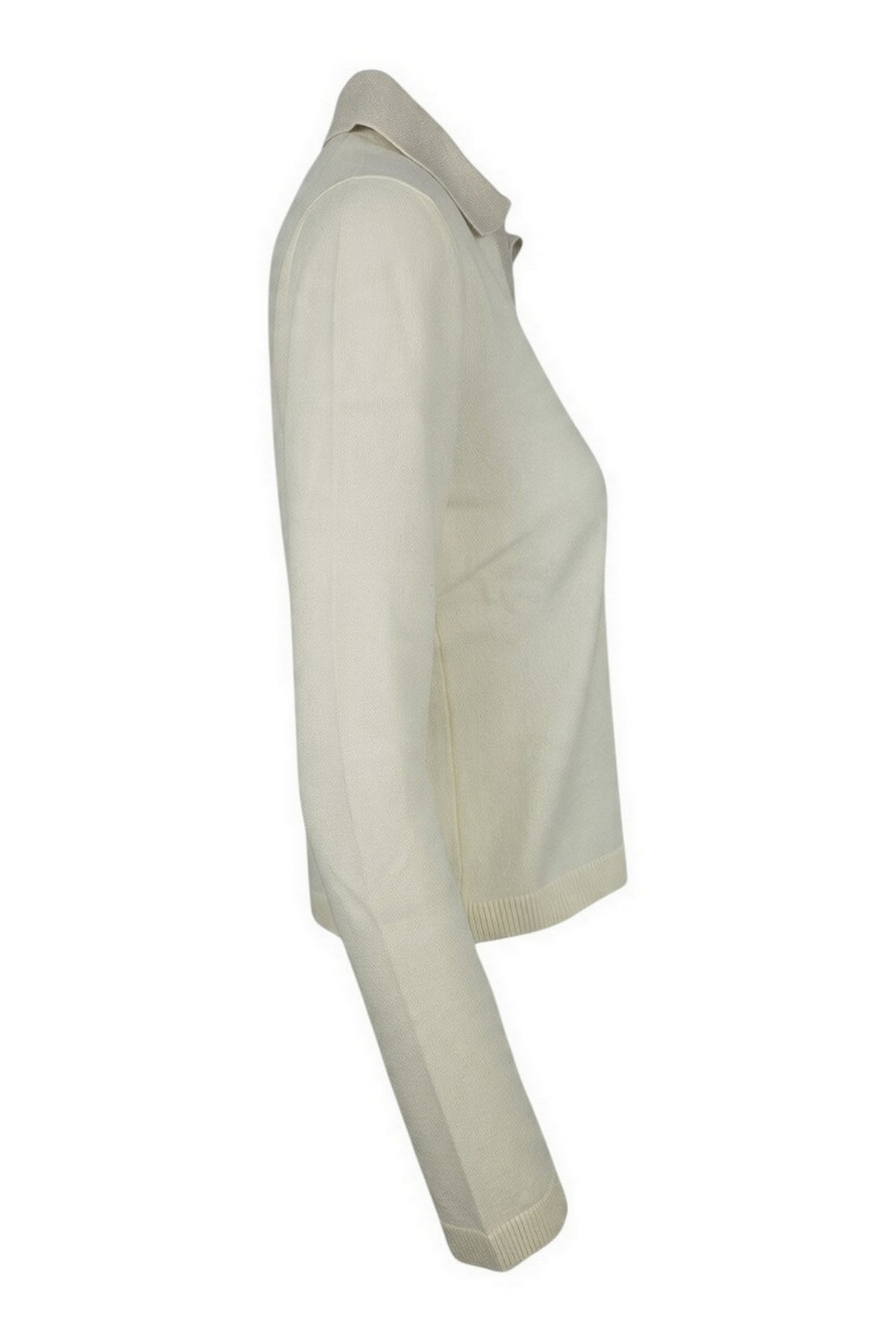 polo con collo in lurex 