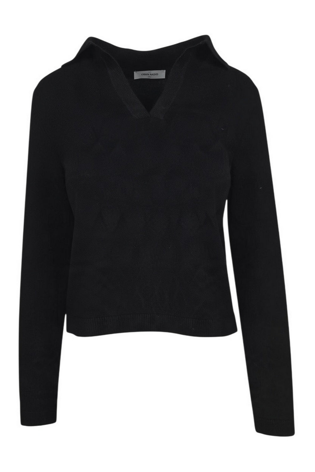 polo con collo in lurex 
