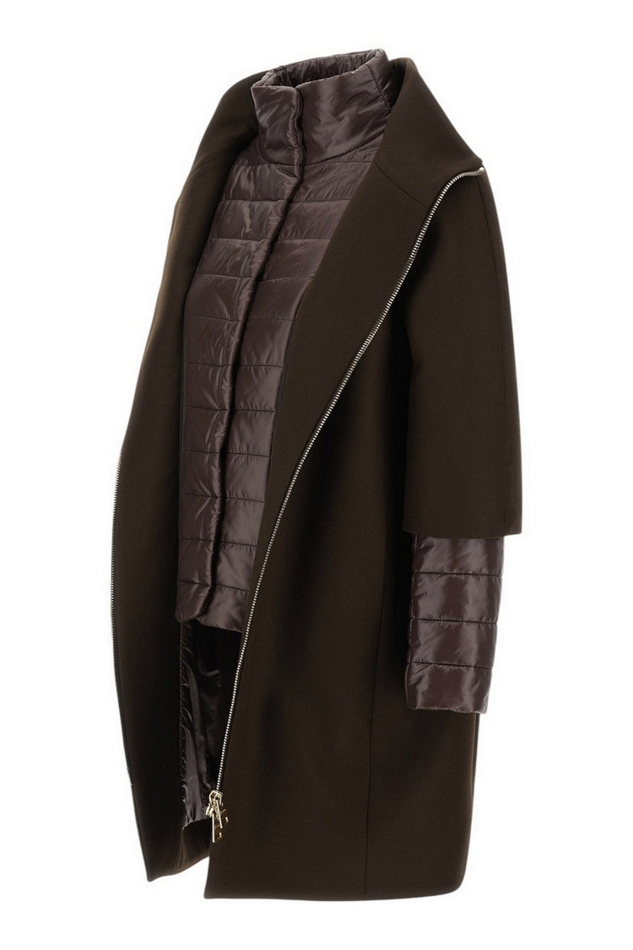 cappotto in lana e piuma 