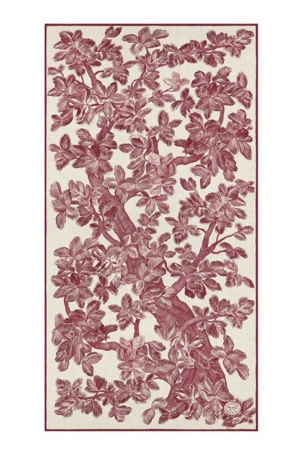 sciarpa fantasia foglie 100 x190 