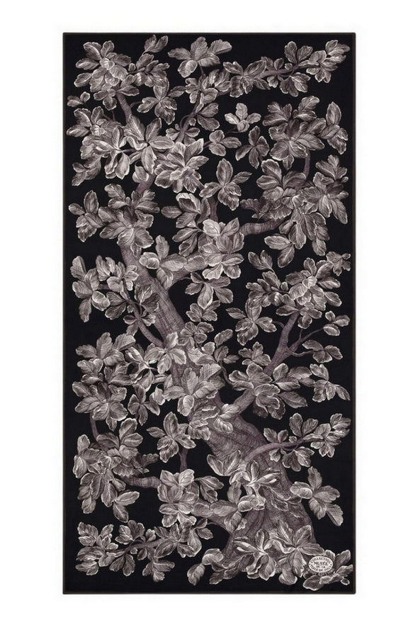 sciarpa fantasia foglie 100 x190 