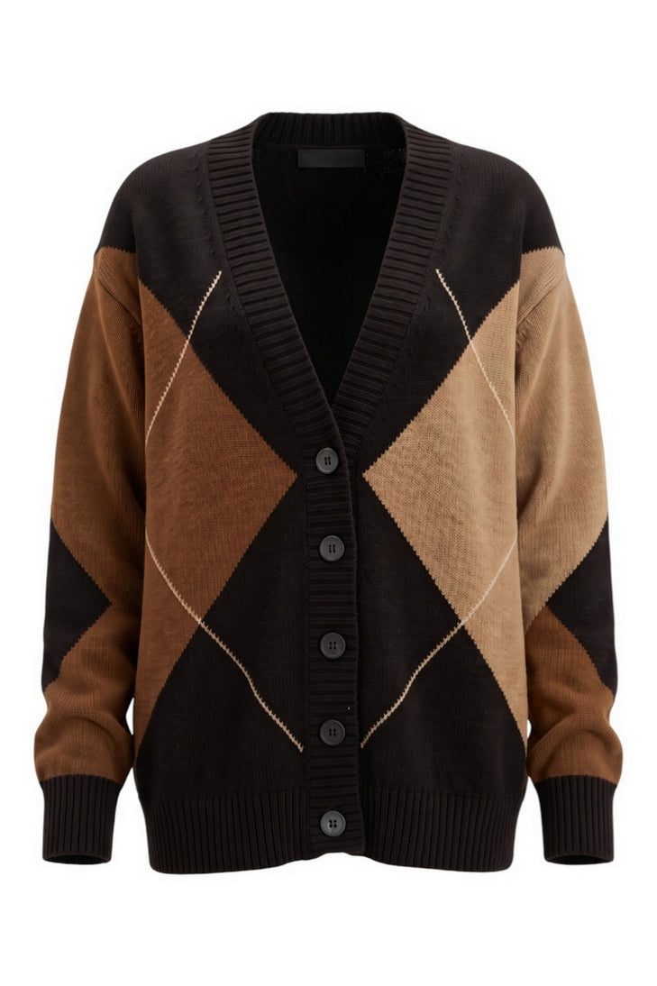 cardigan fantasia rombi 