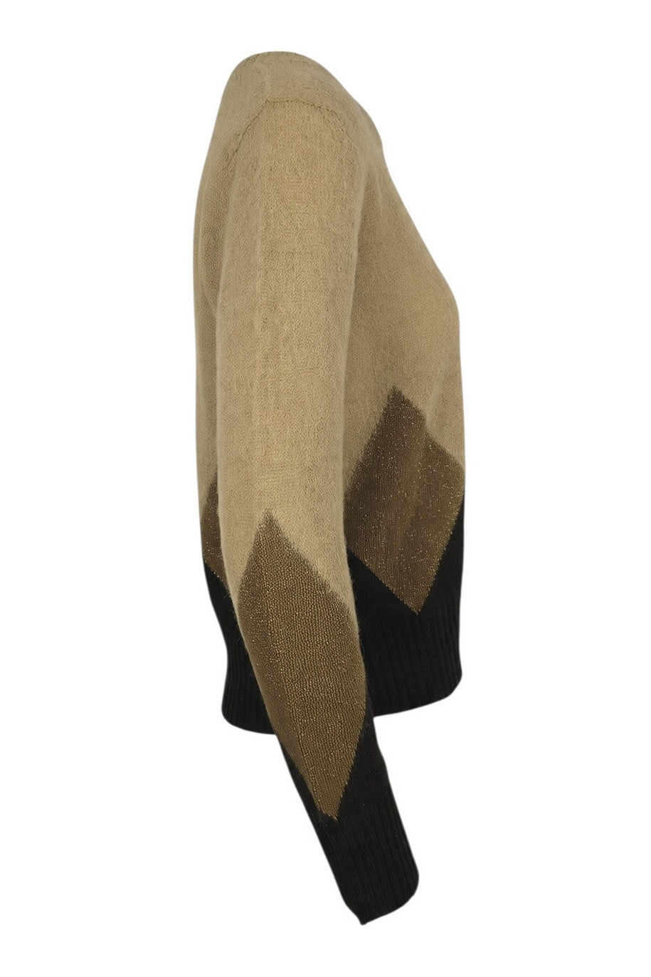 maglia con rombi in alpaca 