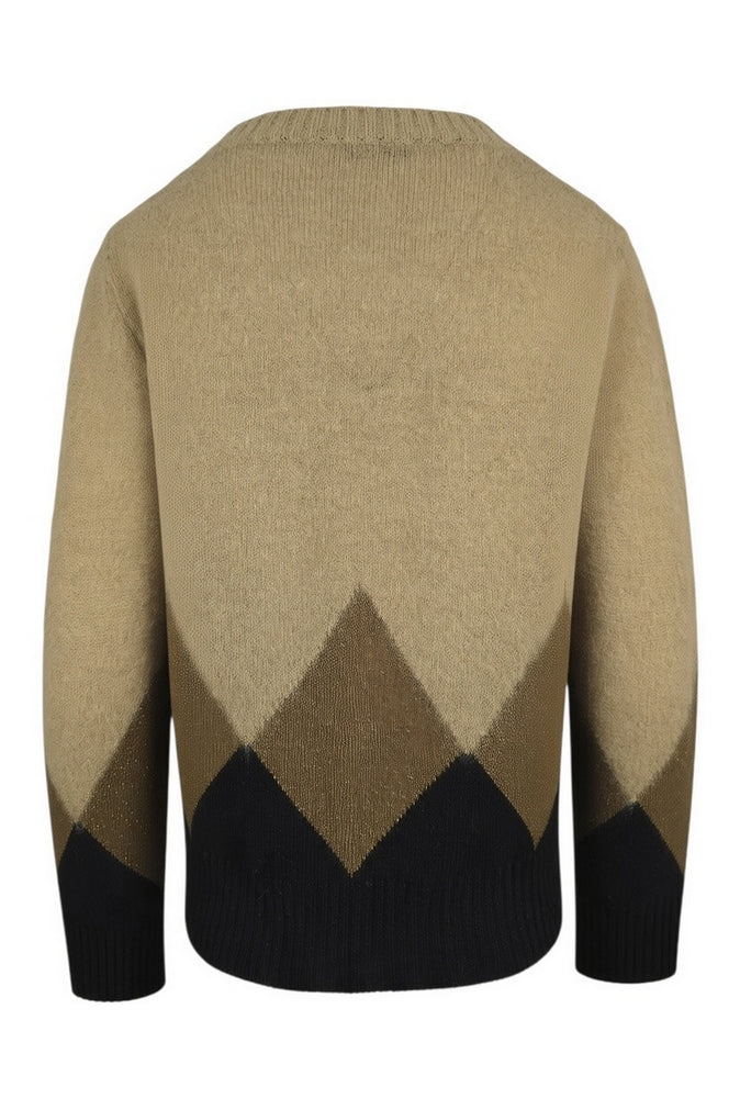 maglia con rombi in alpaca 