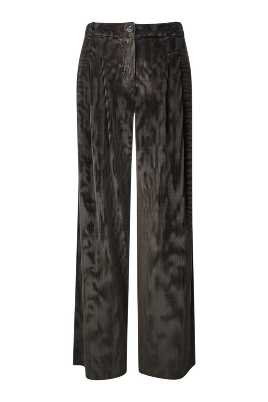 pantalone largo in velluto cinquecento righe 