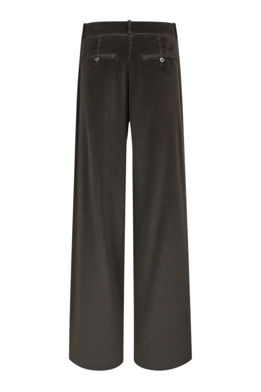 pantalone largo in velluto cinquecento righe 