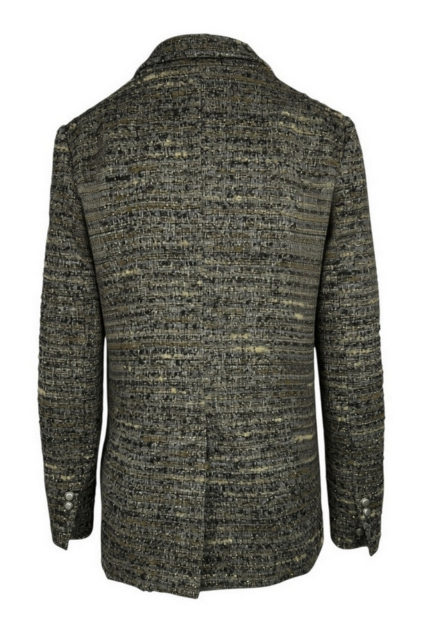 giacca doppiopetto in tessuto chanel 