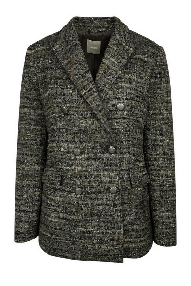 giacca doppiopetto in tessuto chanel 