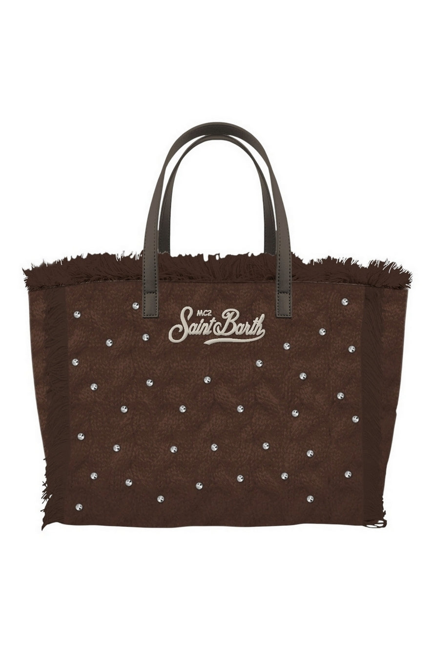 borsa colette in lana a pois 