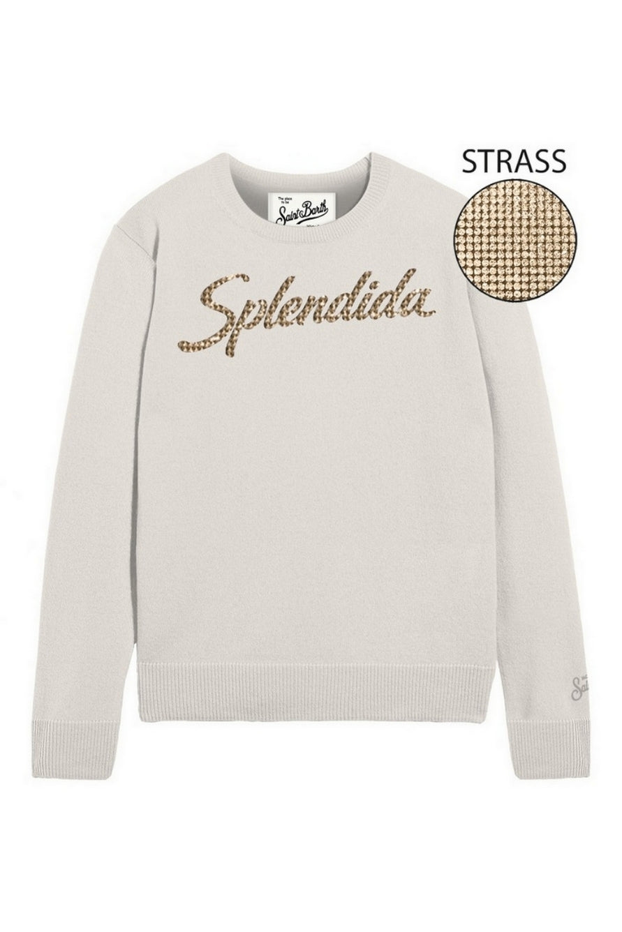 girocollo con scritta splendida 