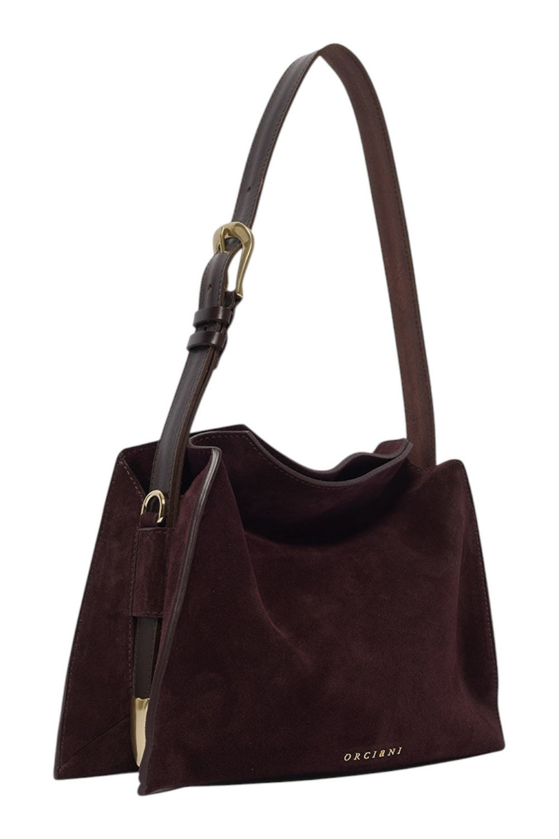 borsa trinity piccola in camoscio 