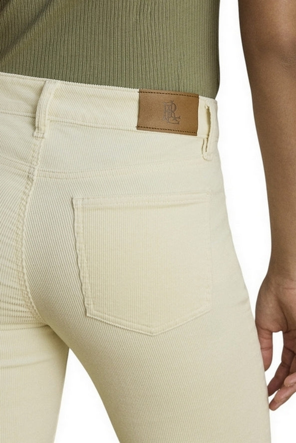 pantalone stretto in velluto 